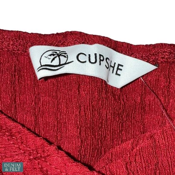 Cupshe Sangria Bliss Red Cover-Up Sarong XS & S Olivia Culpo Collab NEW/NWT!! - Picture 9 of 11